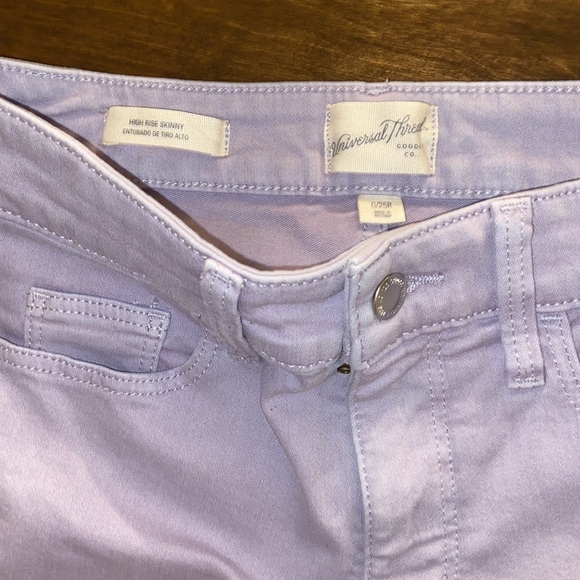 NWT. Universal Thread Purple Distressed High Rise Skinny Jean.Size 0/25 … - Picture 2 of 6